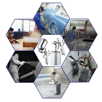 W-71 Reciprocator Spray Gun Car Furniture Painting Spraying Tool Large Orifice Diameter Paint Gun W-77 Pressure Spray Gun