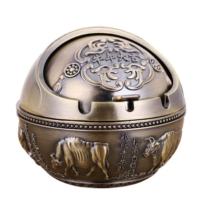 Durable Metal Vintage Cigar Ashtray