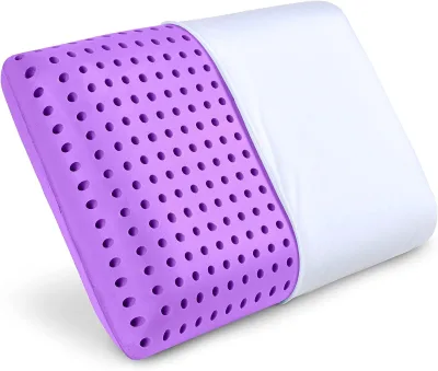 Soft and Supportive Ultra Breathable Removable Holes Pillow Case Cooling Memory Foam Pillow