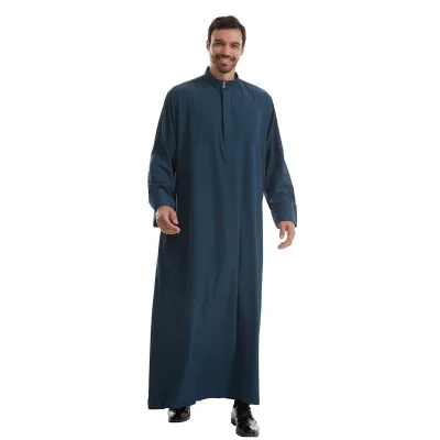 Traditional Middle East Men's Robe S-XXXL Size Wool Prayer Dress Summer Winter Casual Ethnic Jubbah Thawb Digital Spring Prayer
