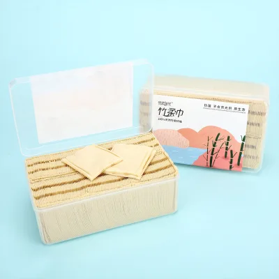 Professional OEM Manufacturer Pads Soft Dry Biodegradable Rounds Cosmetic Bamboo Pads for Beauty