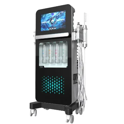 17 in 1 Hydro H2o2 Hydra Beauty Diamond Aqua Peeling Facial Smart Ice Blue Machine Dermabrasion Facial Face Skin