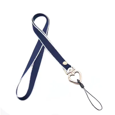 Striped Bow Tie Mobile Phone Lanyard Neck Strap Non-constricting Card case Rope