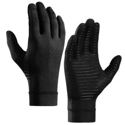Black Winter Running Gloves for Men Women Fashion Accessory Warm Long Fingers Non-Slip for Touch Screens Breathable for Winter