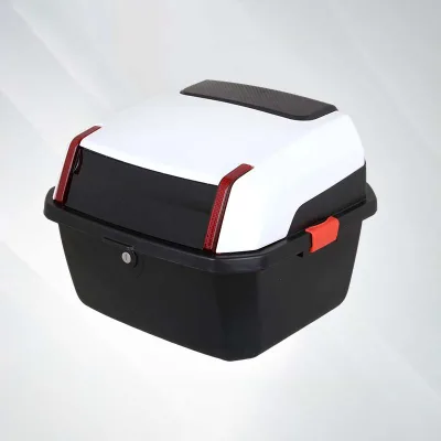 Universal Thickened Large Size Anti-Vibration Rear Tail Storage Tool Box for Electric Scooter, Moped and Motorcycle