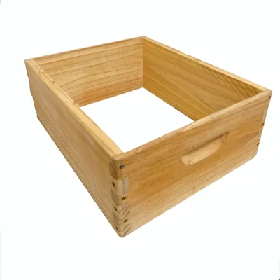 Chinabees 9 5/8" National LangstrothPine Fir Bee Hive Brood Box Coated Wax Beekeeping Equipment