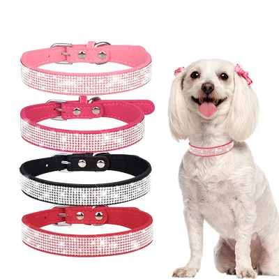 Adjustable Durable Luxury Fashion Breakaway Korean Velvet Diamond Print Customized Exquisite OEM Brand Festival Style Leash for