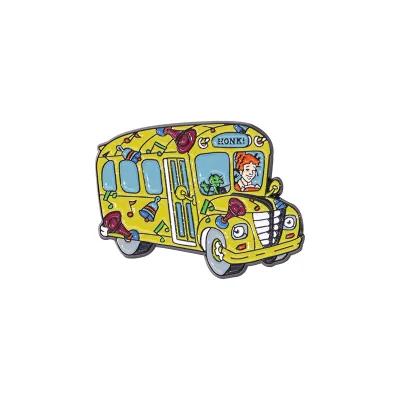 Funny School Bus Enamel Pin Cute Brooch Pines Lapel Pins Badge on Backpack Clothing Accessories Fashion Jewelry Friends Gifts
