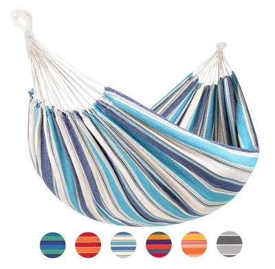 Portable Canvas Camping Hammock Patio Swings Garden Swing Outdoor Hammock Beach Travel Swings
