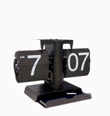 Creative Page Flip Clock With Storage Function Practical Desktop Minimalist Jewelry Box Flip Clock Decorative Table Clock