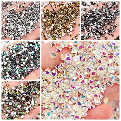 High Quality Nail Art Decoration Crystal Glitters Stone Shaped Rhinestone Nail