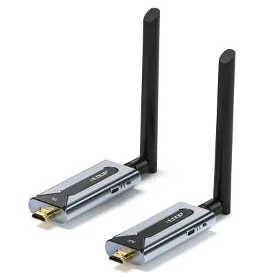 Plug Play Wireless HDTV Audio/Video Extender 4K HD One-to-Many 150m Range Metal USB Office Conferencing TV Same Screen Cameras