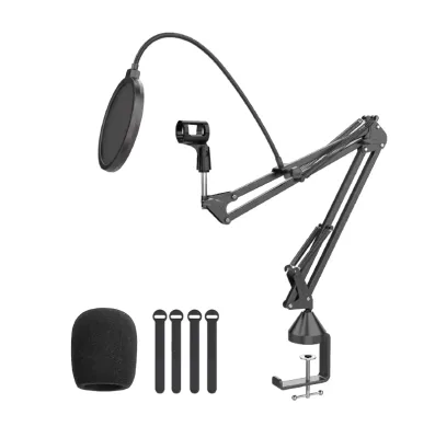Hot Sales BLACK Microphone Arm Stand Table C Clamp Compact Boomarm Stand for Microphone Professional Recording