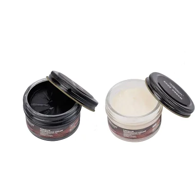 50ml Glass Can Pack Black Color Self Shine Shoe Cream,shoe Polish Cream