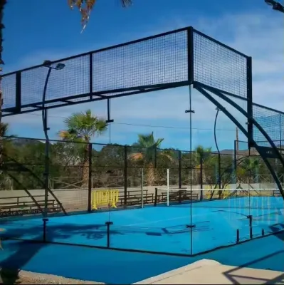 Hottest New Arrival Hottest Design Panoramic Padel Tennis Court Padel Court Roof Available