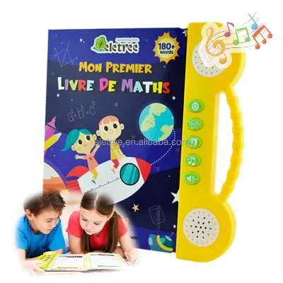 Kids French Song Electronic Smart Learning Educational Toy Interactive Electronic Board Book With Buttons