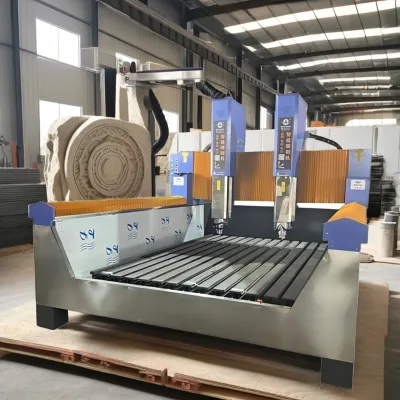 CNC 3D/5D Stone Engraving Machine for Headstone Memorial Jewelry Waterjet Impact Engraving Tools with Best Trade Price
