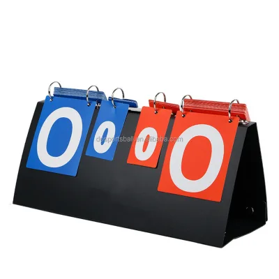 Lightweight & Portable Plastic Scoreboard Red and Blue OEM Brand for School Tournaments Club Matches & Home Practice