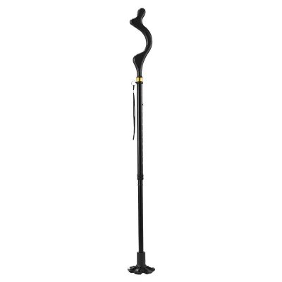 Standing Posture Correcting and Adjusting Walking Stick Height Adjustable Portable Foldable Self-supporting Walking Stick