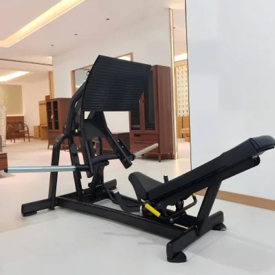 Commercial Gym Equipment Leg Press High End Machine Matte Black Color Equipment Plate Loaded 45 Degree Leg Press OEM ODM