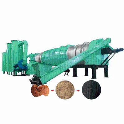Complete Set for Economic Wood Charcoal Making Machine Bamboo Carbonization Kiln Hemp Stick Carbonization Furnace