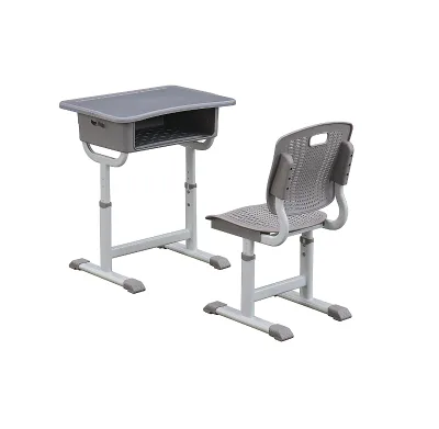 Customizable School Furniture Student Classroom Study Desk Adjustable ABS Plastic Desktop and Chair  Desk and Chair Set
