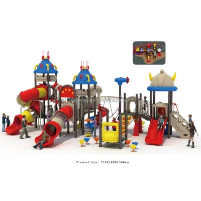 Educational Children Playground Slide Set Plastic LLDPE Home & Public Outdoor Kindergarten Kids 1 Set