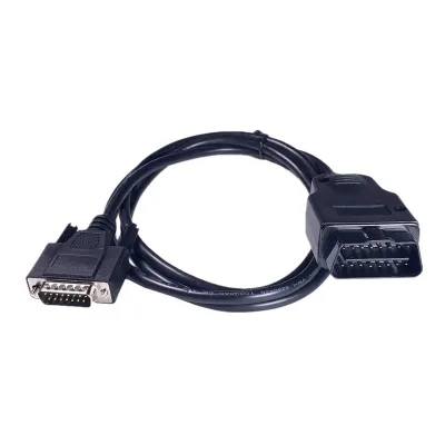 Automobile OBD 2 Male to DB15 Male Extension Cable 1.5m Quick Disconnect CE RoHS Certified