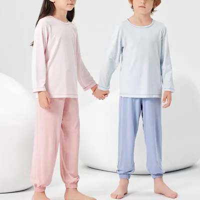 Wholesale Children Unisex Boys Girls' Loungewear Pajamas Cotton Kids Sleepwear Pajamas Set