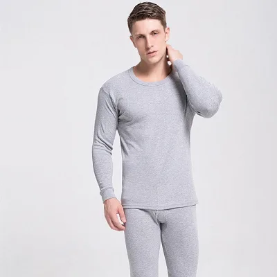 Manufacturer Best Selling O-neck Cotton Thermal Underwear for Men Comfortable Long Sleeve Thermal Underwear