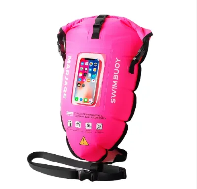 Popular Floating Swim Dry Bag with Zippered Storage Beach Safety Buoy & Open Water Training Aid