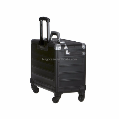Large Trolley Aluminum Brief case With Wheels
