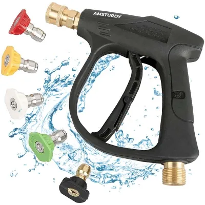 AMSTURDY PG01 Adjustable Industrial Rifle Short Commercial High-pressure Portable Electric High Pressure Washer Gun