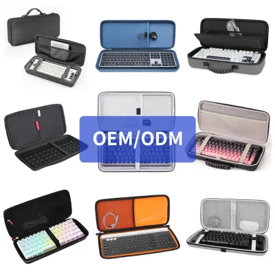 Custom LOGO Portable Carrying Eva case for Mechanical Keyboard Eva Hard Shell Keyboard case Bag