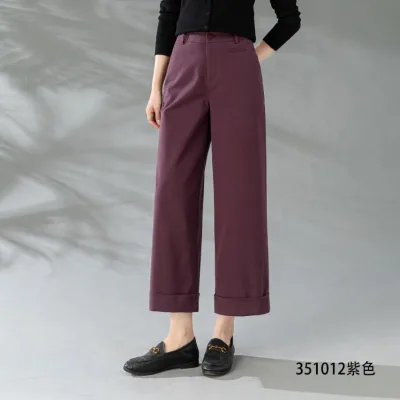 New Fashion Spring Casual Women Pants High Waist Zipper Fly Female Trousers