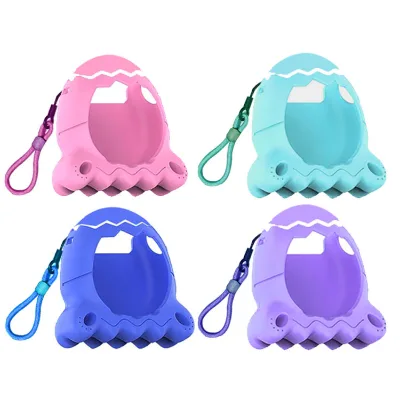 Silicone Case for Tamagotchi Paradise Interactive Virtual Pet Stand up Case Rubber Protective Cover With Lanyard