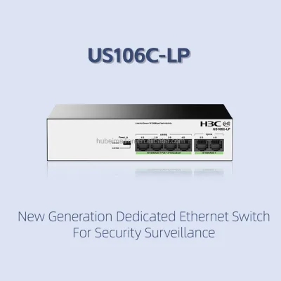 H3C US100C Series Desktop 10/100Mbps Unmanaged Energy Saving Ethernet Switch for Store Home  Networking