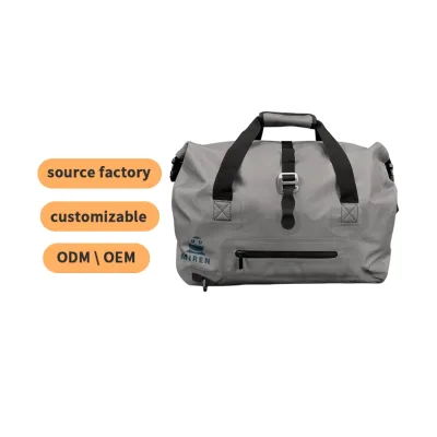 Dark Grey Folding Travel Camping Waterproof Duffel Bag Handbag