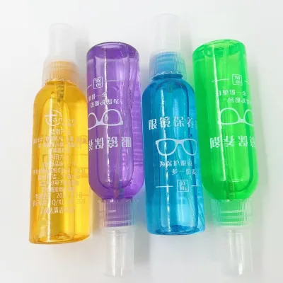 Fashion 60ml Clear Microfiber Lens Cleaner Spray for Optical Reading Glasses Bottle Glasses Cleaner Liquid Solution