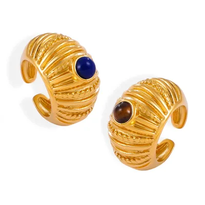 European and American Heavy Industry Design Vintage Ring Spanish Niche Personality Multi-layer Texture Titanium Steel Ring