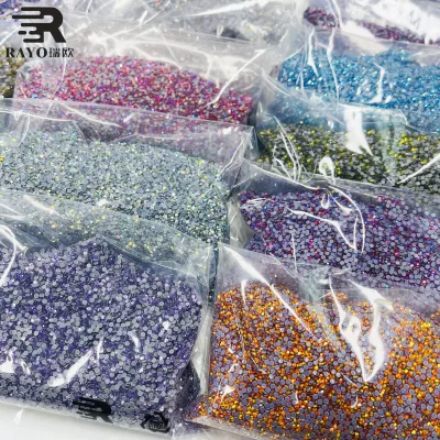 Korea 5A Loose Rhinestones SS3-SS48 Factory Wholesalers Hotfix Crystal Rhinestone Garments for Wedding Dress Flatback Rhinestone