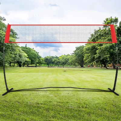 Factory Direct Outdoor Beach Volleyball Net Combination Suit Fast-Folding Portable Lawn Volleyball Net Rack for Training