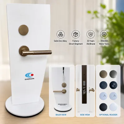 Professional ABS RFID 13.56MHz Electronic Hotel Lock | Fire-Proof + Split-Type Design for Wooden Doors Free SDK & Software