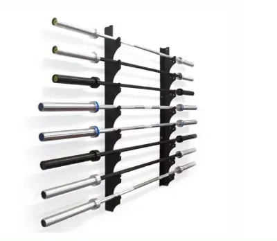 Weight Bar Holder Wall Mounted Barbell Bar Rack Wall Mount Bar Plate Storage Rack Gym Equipment