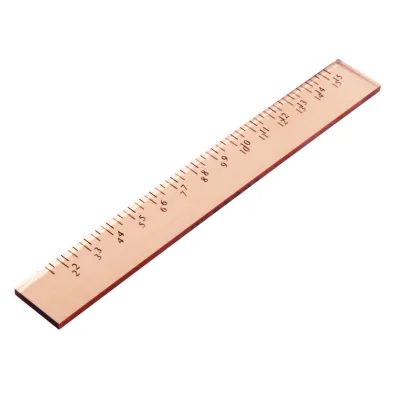 Factory Wholesale Office Ruler School Stationery Lucite Acrylic Ruler 15c