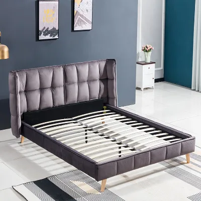 Double Hotel Queen King Size Leather Upholstered Exotic Luxury Italian Design Room Bed Furniture