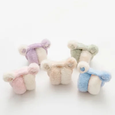 Cute Color Block Ear Muffs Kawaii Style Winter Warm Ear Protector for Women Girls Outdoor Travel Low MOQ Fast Dispatch Quality