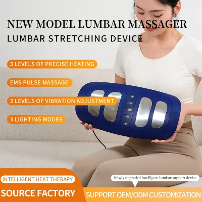 BISD Smart Electric Lumbar Waist Massager with Timing Control Vibration & Airbag Stretcher for Spine Traction