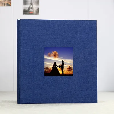 Classic Custom DIY  Photo Album Portable Size Linen Cover Anniversary Picture Album Baby 8x10 Wedding Family Album