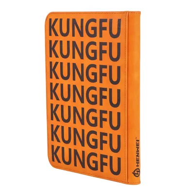 Customizable 9-Pocket PU Zipper Photo Album with Pokmon Game Card Collection Book Closure and UV Printing